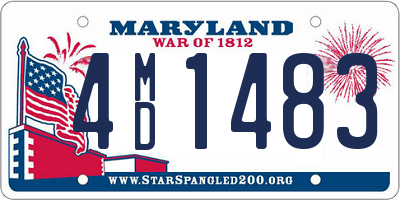 MD license plate 4MD1483