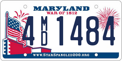 MD license plate 4MD1484