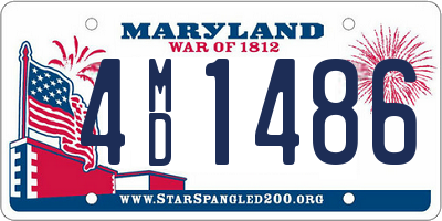 MD license plate 4MD1486