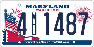 MD license plate 4MD1487