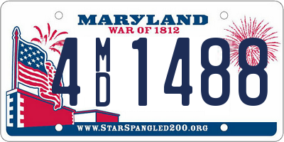 MD license plate 4MD1488