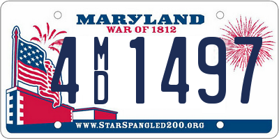 MD license plate 4MD1497