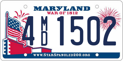 MD license plate 4MD1502