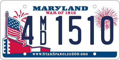 MD license plate 4MD1510