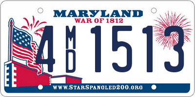 MD license plate 4MD1513
