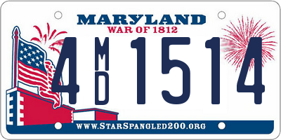 MD license plate 4MD1514