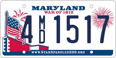 MD license plate 4MD1517