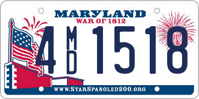 MD license plate 4MD1518