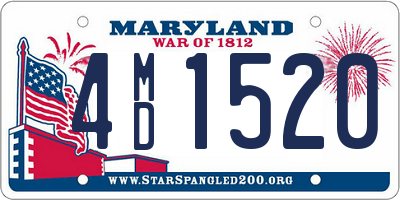 MD license plate 4MD1520