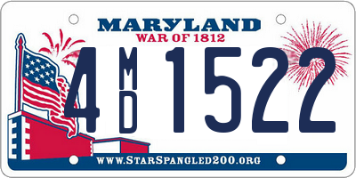 MD license plate 4MD1522