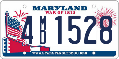 MD license plate 4MD1528