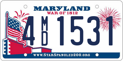 MD license plate 4MD1531