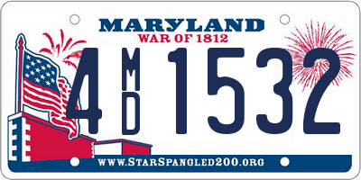 MD license plate 4MD1532