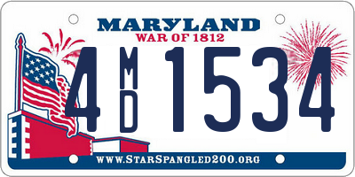 MD license plate 4MD1534