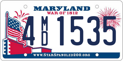 MD license plate 4MD1535