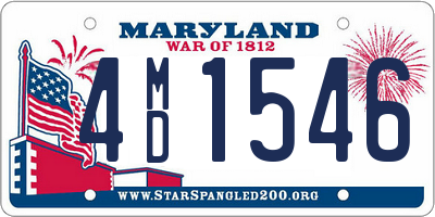 MD license plate 4MD1546