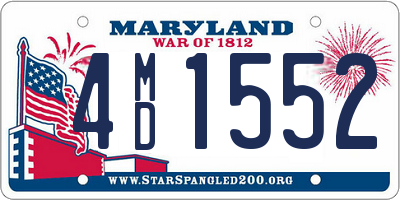 MD license plate 4MD1552