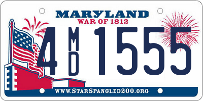 MD license plate 4MD1555