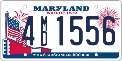 MD license plate 4MD1556