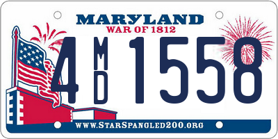 MD license plate 4MD1558