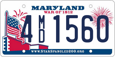 MD license plate 4MD1560