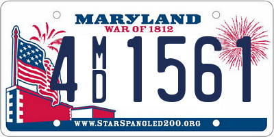 MD license plate 4MD1561