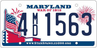 MD license plate 4MD1563