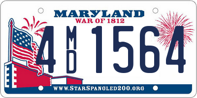 MD license plate 4MD1564