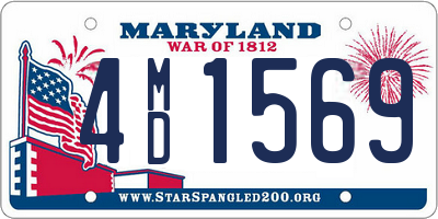 MD license plate 4MD1569