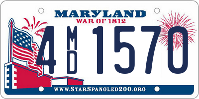 MD license plate 4MD1570