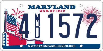 MD license plate 4MD1572