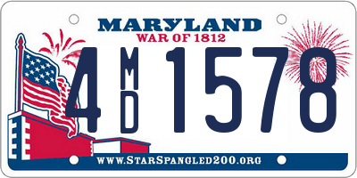 MD license plate 4MD1578