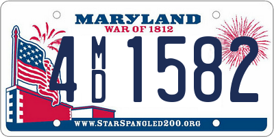 MD license plate 4MD1582