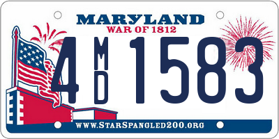 MD license plate 4MD1583