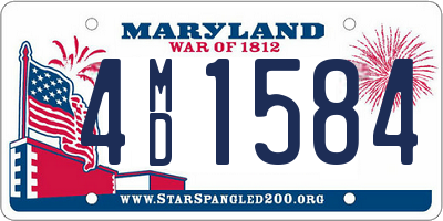 MD license plate 4MD1584