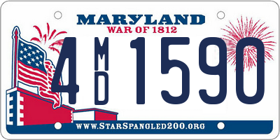 MD license plate 4MD1590