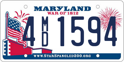 MD license plate 4MD1594