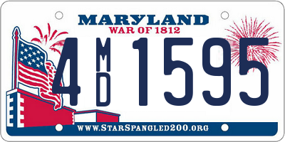 MD license plate 4MD1595