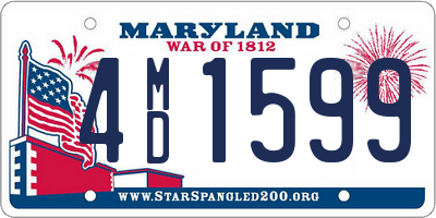 MD license plate 4MD1599