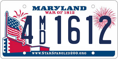 MD license plate 4MD1612