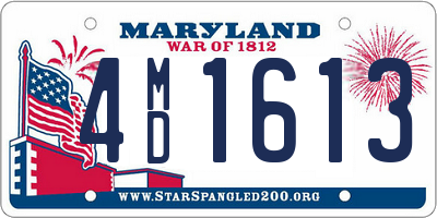 MD license plate 4MD1613