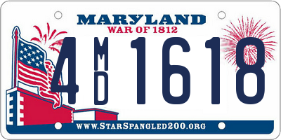 MD license plate 4MD1618