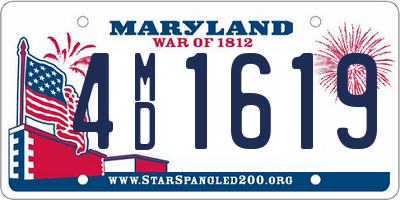 MD license plate 4MD1619