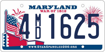 MD license plate 4MD1625