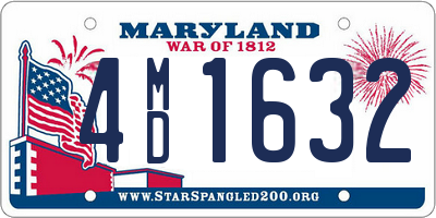 MD license plate 4MD1632