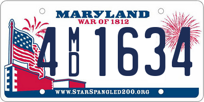 MD license plate 4MD1634