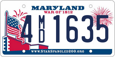 MD license plate 4MD1635