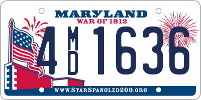 MD license plate 4MD1636