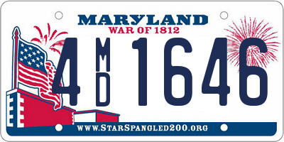 MD license plate 4MD1646