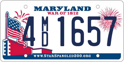 MD license plate 4MD1657